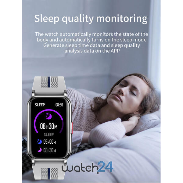SmartWatch cu Notificari, Ritm cardiac, Nivel oxigen din sange, Tensiune arteriala, Monitorizare somn, Vreme, Calorii S446