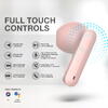 Casti Bluetooth 5.0 HiFuture ColorBuds TWS Earbuds, Microfon, raspundere si respingere apel, Accesare vocala Siri sau Google Assistance, HD Voice, Control media, Touch pe casca, Roz