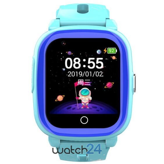 SmartWatch pentru copii Wonlex cu Functie Telefon (SIM), 4G - Compatibil DIGI, GPS, SOS, Apel Video, Functie Spion, Calculator, CT10 Bleu