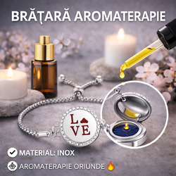 Bratara aromaterapie, tip difuzor pentru uleiuri esentiale V18