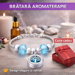 Bratara aromaterapie, tip difuzor pentru uleiuri esentiale V25