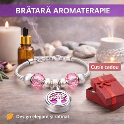 Bratara aromaterapie, tip difuzor pentru uleiuri esentiale V27