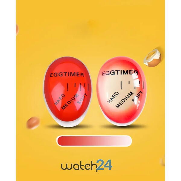 SMARTECH Cronometru pentru oua, EGGTIMER, cu indicator al duritatii de gatire, indicator fierbere nou, rezistent la temperatura