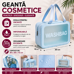 Geanta cosmetice si lichide pentru voiaj, impermeabila