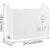 Raft Suport Router Wireless 245x140x60 mm, pentru mascare fire si echipament WI-FI, posibilitate montare pe perete