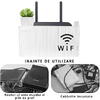 Raft Suport Router Wireless 245x140x60 mm, pentru mascare fire si echipament WI-FI, posibilitate montare pe perete