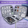 Geanta mini de calatorie pentru ceasuri, incarcatoare, cabluri, 22x16cm