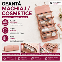 Geanta pentru voiaj, organizator pentru cosmetice si machiaj