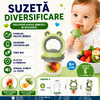 Suzeta pentru diversificarea hranei, pentru fructe si legume, silicon moale, Verde, Marimea S
