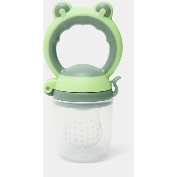 Suzeta pentru diversificarea hranei, pentru fructe si legume, silicon moale, Verde, Marimea M