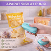 Mini Aparat de Sigilat Pungi, Cutter inclus, Cu baterii, Bleu