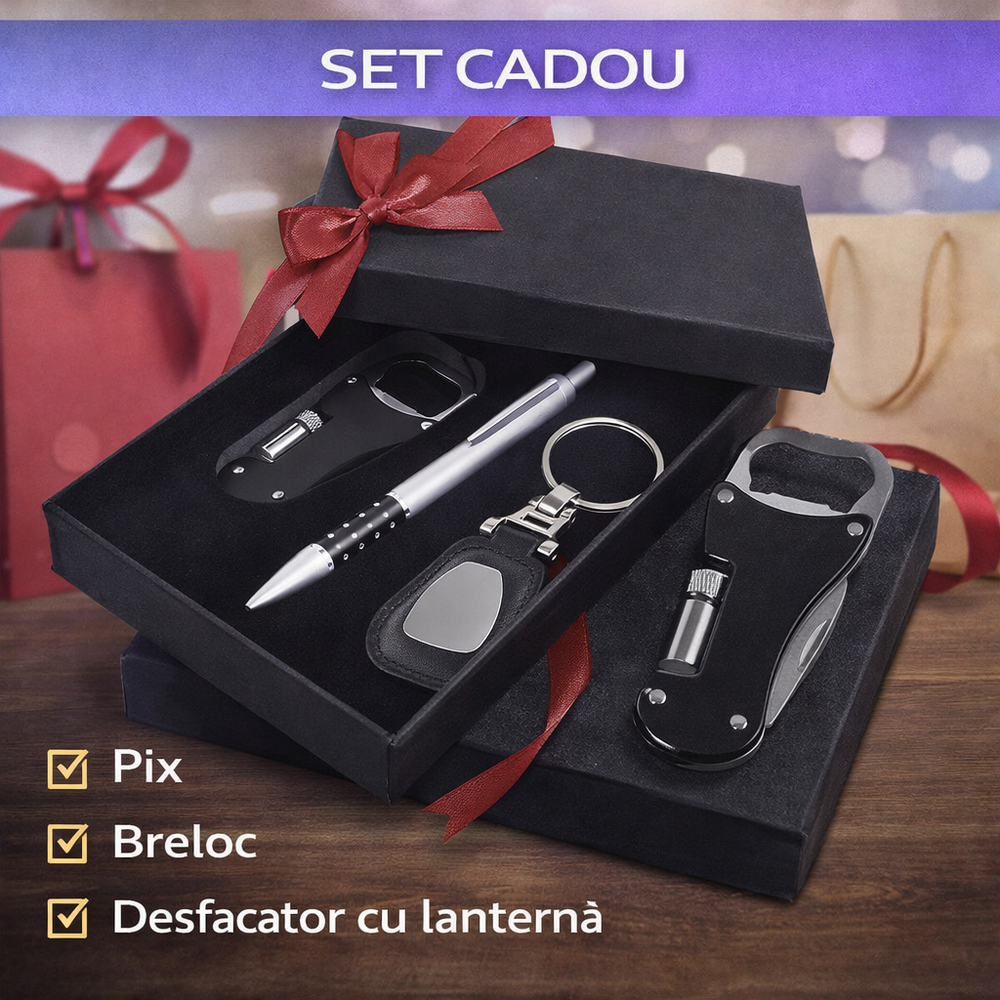 EXCELLANC Pix, breloc, desfacator cu mini-lanterna