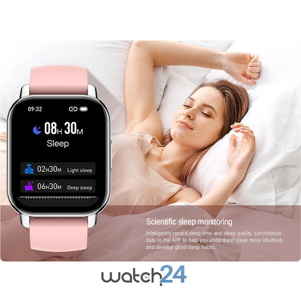 SmartWatch SMARTECH cu Apel Bluetooth, Puls, Oxigen din sange, Tensiune arteriala, Monitorizare somn, Vreme, Alarma, Cronometru S579