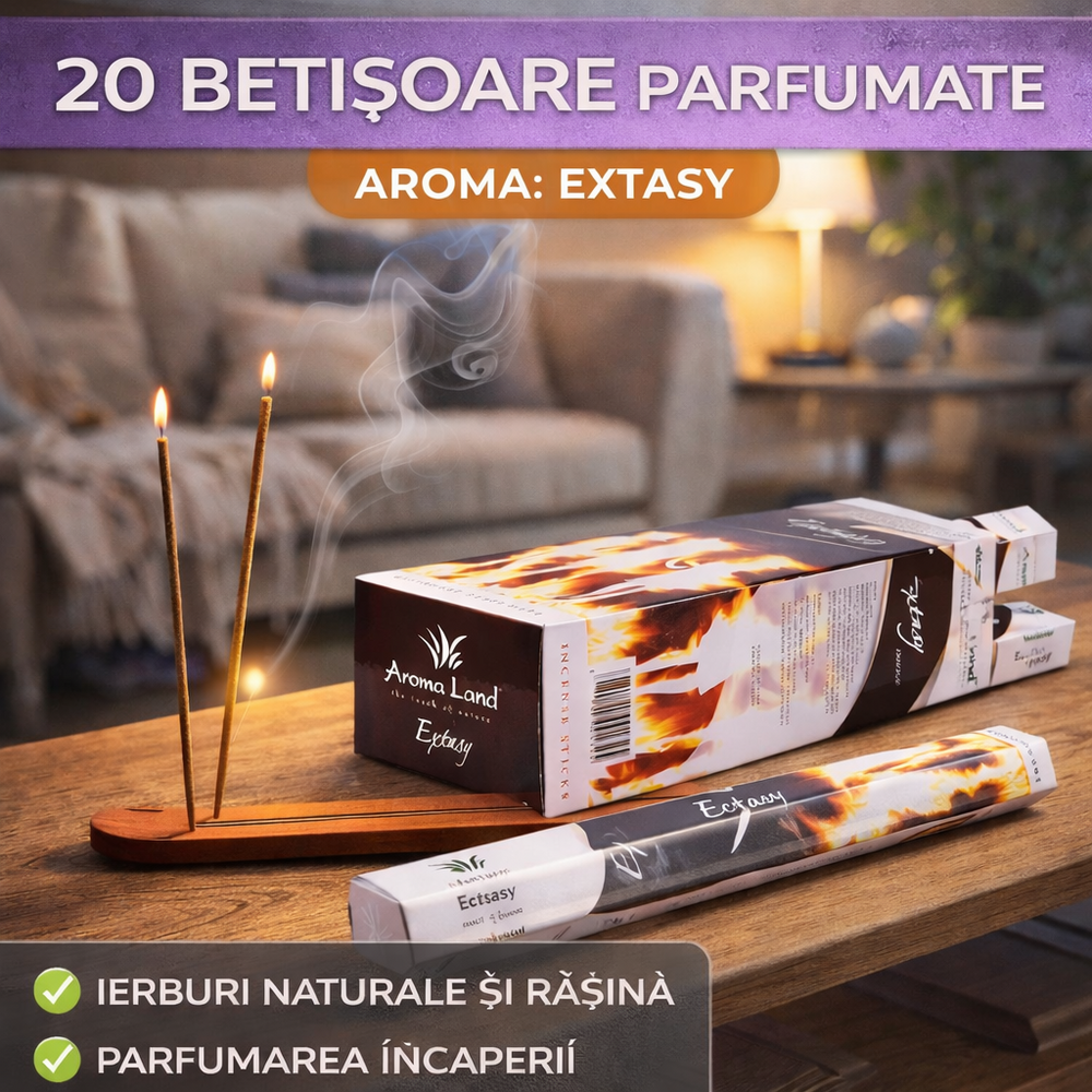 AROMALAND Betisoare parfumate Extasy, Aroma Land, 20 buc