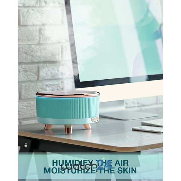 SMARTECH Umidificator de aer cu ultrasunete, difuzor aromaterapie 500ML, cu iluminat LED, pentru casa si birou STH-147