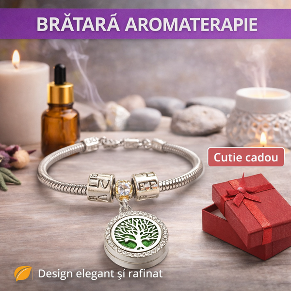 Bratara aromaterapie, tip difuzor pentru uleiuri esentiale V29