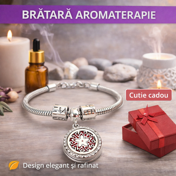 Bratara aromaterapie, tip difuzor pentru uleiuri esentiale V31