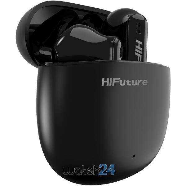 Casti Bluetooth 5.2 HiFuture ColorBuds2 TWS Earbuds, Microfon, Raspundere Apel, Accesare vocala Siri sau Google Assistance, HD Voice, Control media, Touch pe casca, Negru