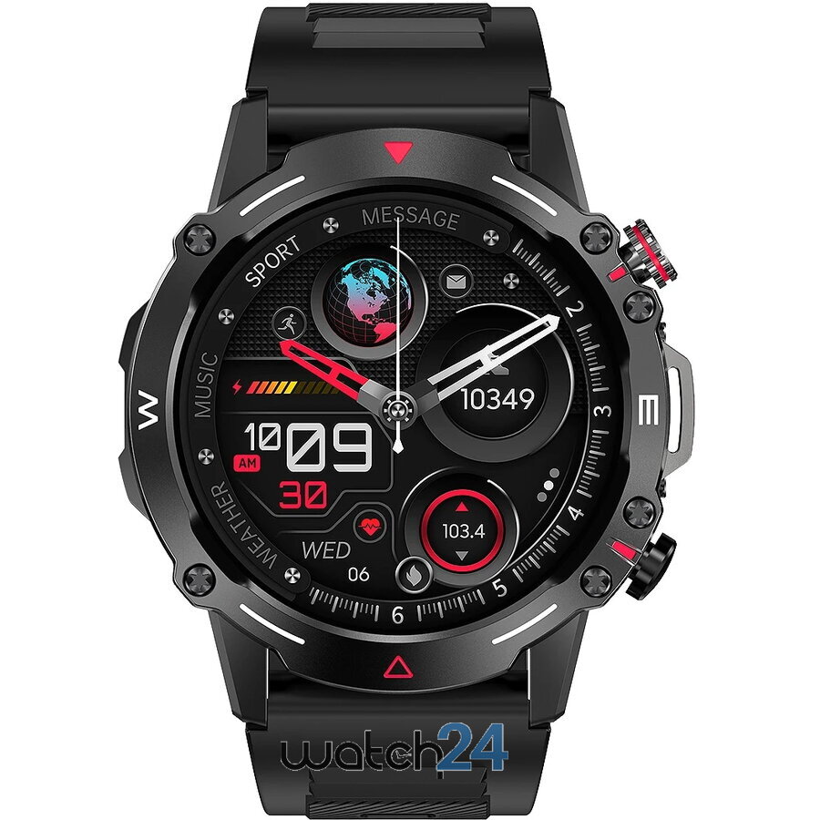 Smartwatch Display 1.43 Inch Amoled Cu Apel Bluetooth, Microfon, Difuzor, Puls, Oxigen Din Sange, Tensiune Arteriala, Presiune, Moduri Sport, Calorii, Monitorizare Somn, Vreme S641