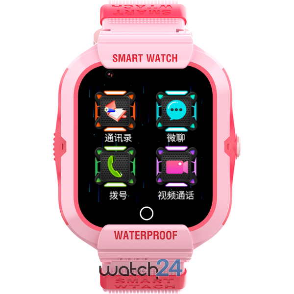 SmartWatch pentru copii Wonlex cu Functie Telefon (SIM), 4G - Compatibil DIGI, GPS, SOS, Apel Video, Functie Spion, Calculator, CT14 Roz