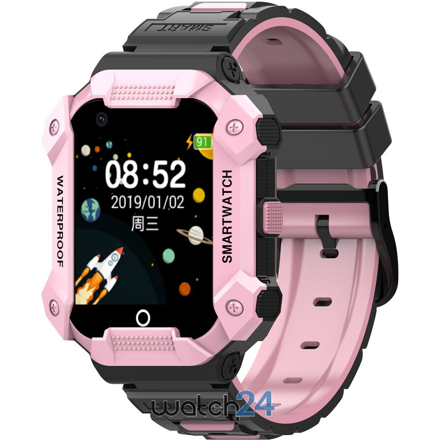 Smartwatch Pentru Copii Wonlex Cu Functie Telefon (sim), 4g - Compatibil Digi, Gps, Sos, Apel Video, Functie Spion, Calculator, Ct13 Negru