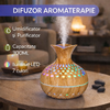 Difuzor de ulei esential, aromaterapie, umidificator de aer, rezervor 300ML, cu iluminat LED