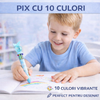Pix cu 10 butoane pentru schimbarea culorilor, Bleu