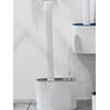 SMARTECH Set perie de WC cu cap flexibil, cu suport si mini perie pentru curatarea spatiilor greu accesibile