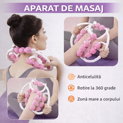 Aparat de masaj pentru picioare, maini, gat, anticelulita, rola de relaxare musculara