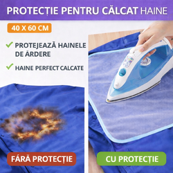 Plansa protectoare pentru calcat haine delicate cu orificii pentru trecerea aburilor, 40x60 cm