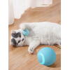 Jucarie pentru pisica, Bila pentru pisici care se roteste, cu incarcare USB, Pet Gravity, Smart Rotating Ball, Bleu