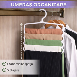 Umeras pentru organizare cu 5 etajere