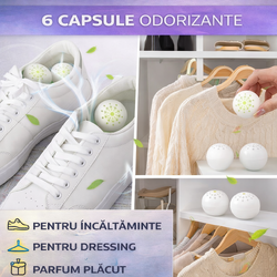 Set 6 capsule odorizante, deodorant incaltaminte, improspatare miros