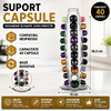 Suport 40 capsule Nespresso, Argintiu