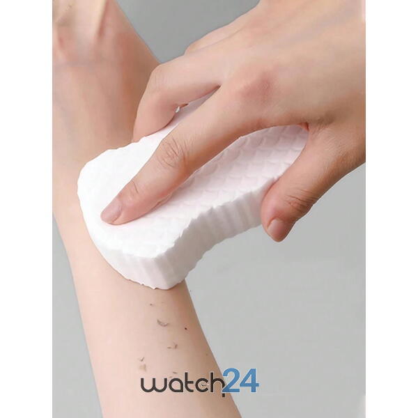 Burete Scrubber pentru corp, scrub exfoliant pentru baie, burete pentru dus, Alb
