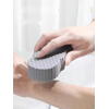 Burete Scrubber pentru corp, scrub exfoliant pentru baie, burete pentru dus, Gri