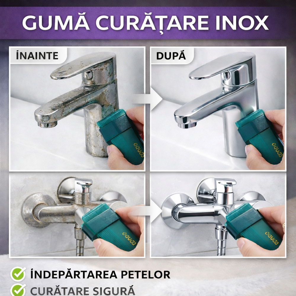 SMARTECH Guma pentru curatare baterie chiuveta si inox