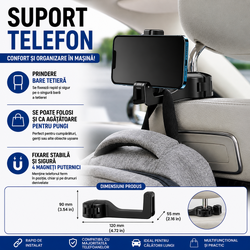Suport pentru telefon, prindere usoara, ajustabil