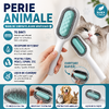 Perie pentru ingrijirea animalelor de companie, indepartarea parului cazut, cu baza de autocuratare, piepteni tari si rola lipicioasa pentru scame, Verde