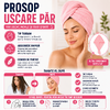 Prosop pentru uscarea parului, tip Turban, din microfibra, Corai