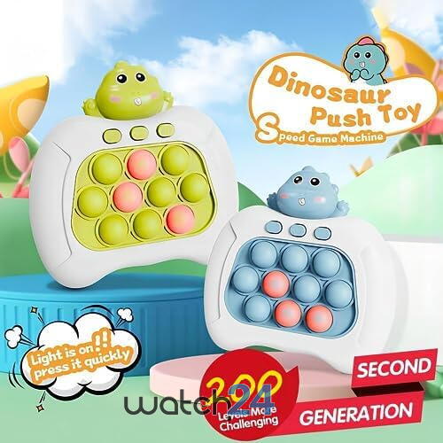Consola Pop It Fidget, Jucarie pentru copii 3+ ani și Joc de petrecere, Bleu