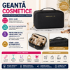 Geanta cosmetice si parfumuri, cu maner, ideal geanta bagaj, Negru