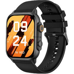 SmartWatch cu senzor Glucometru, Apel Bluetooth, Tensiune arteriala, Ritm cardiac, Nivel Oxigen, Nivel stres, Ciclu menstrual, Afisare vreme, Calendar, Calculator S679