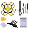 Drona Anti Coliziune, cu LED, Firefly, Greutate 73g, RC Gravity cu Telecomanda, Quadcopter Smart