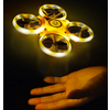 Drona Anti Coliziune, cu LED, Firefly, Greutate 73g, RC Gravity cu Telecomanda, Quadcopter Smart