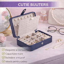 Cutie organizatoare bijuterii, Poliuretan, 16x11x5cm