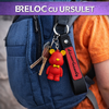 Breloc cu ursulet, Rosu