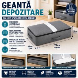 Geanta de depozitare si organizare pentru perne, pilote, haine