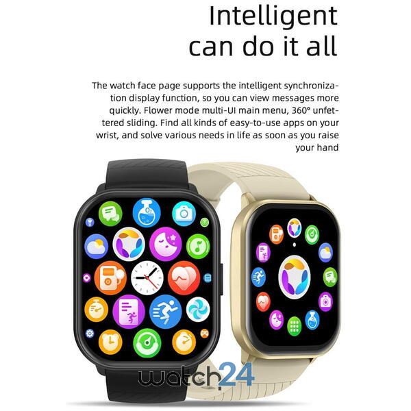 SmartWatch cu Apel Bluetooth, Calculator, Jocuri, Alarma, Monitorizare Somn, Calorii, Moduri Sport, Distanta, Pasi, Ritm Cardiac, Nivel Oxigen, Tensiune Arteriala S712