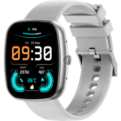 SmartWatch cu 3 Curele: Gri, Rose, Negru, Calculator, Moduri Sport, Calorii, Apel Bluetooth, Alarma, Ciclu Menstrual, Monitorzare Ritm Cardiac, Nivel Oxigen, Tensiune Arteriala S714